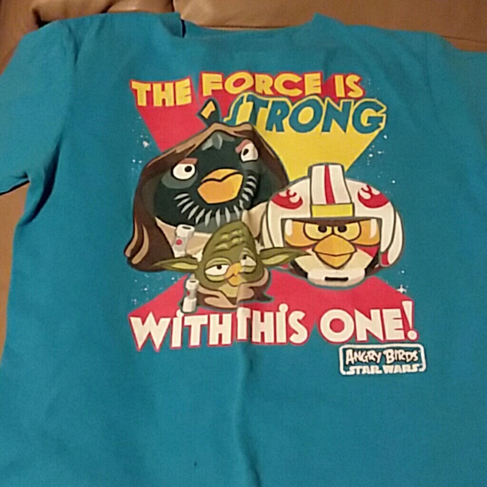 Boys Angry Birds star wars t-shirt